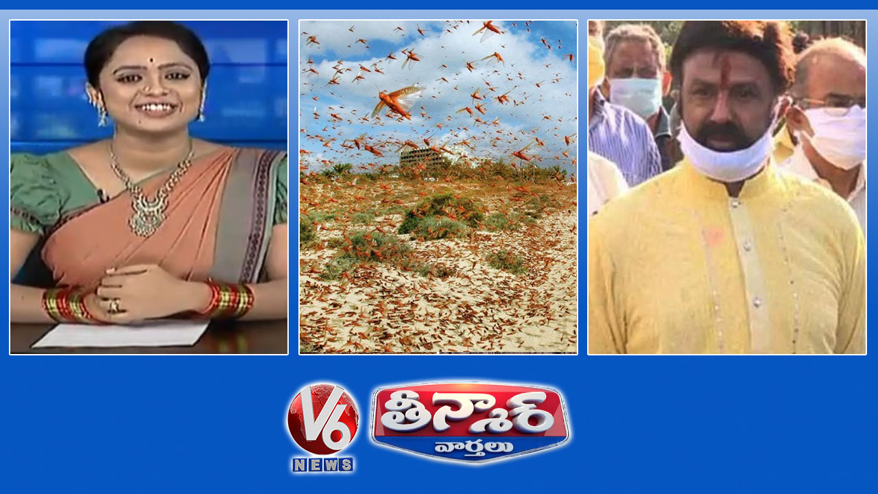 Locust Attack in Telangana | Corona not under control in TS | Balakrishna Comments | V6 Teenmaar