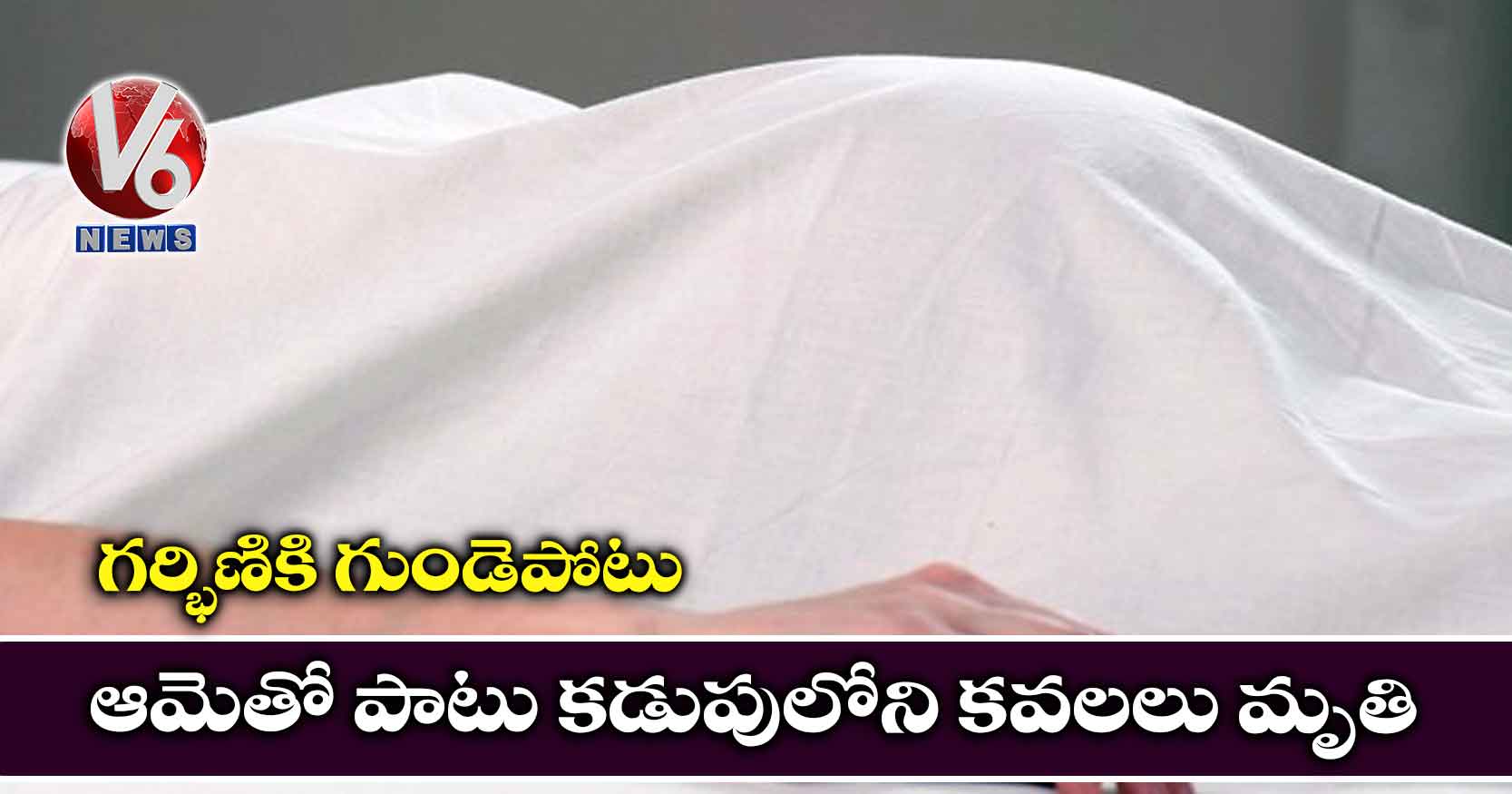 గర్భిణికి గుండెపోటు..ఆమెతో పాటు కడుపులోని కవలలు మృతి