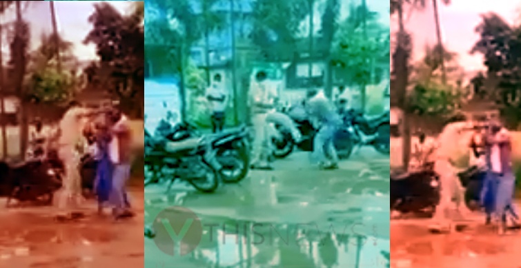 దళిత యువకుణ్ని బూటు కాలితో తన్నిన సీఐ సస్పెండ్