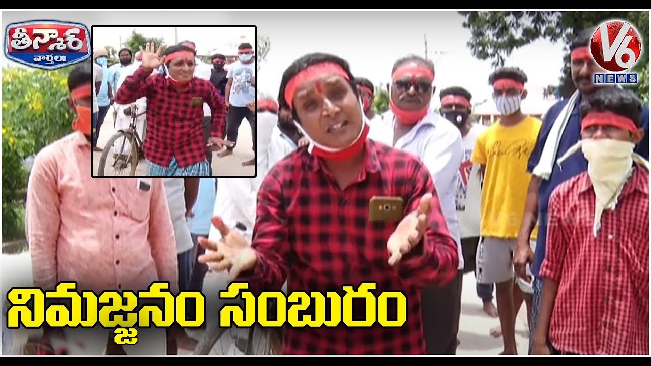 Teenmaar Sadanna In Ganesh Immersion| Conversation With Radha | V6 News