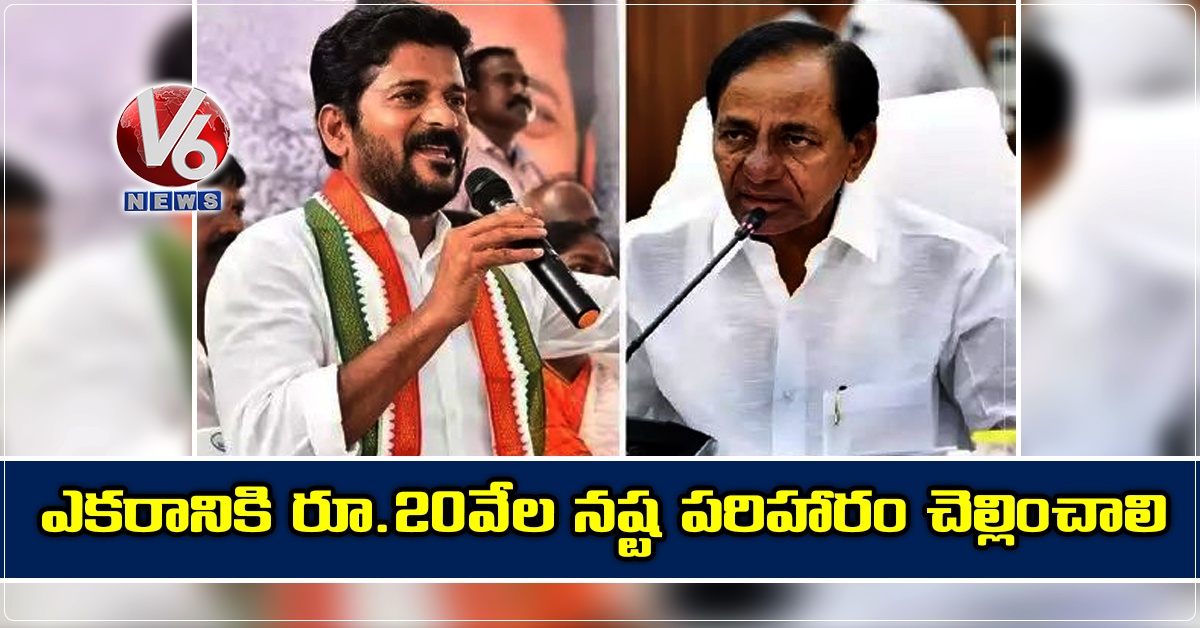 ఎకరానికి రూ.20వేల న‌ష్ట పరిహారం చెల్లించాలి