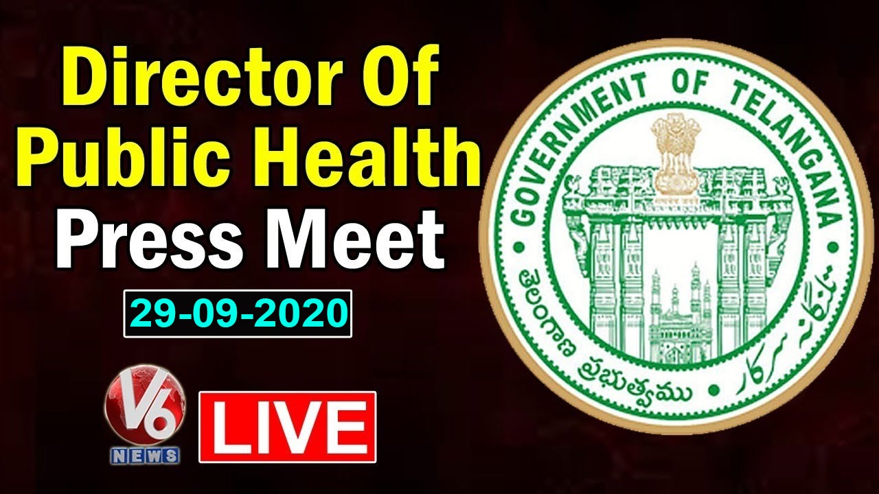 Director of Public Health Press Meet LIVE | G Srinivas Rao | Telangana | V6 News