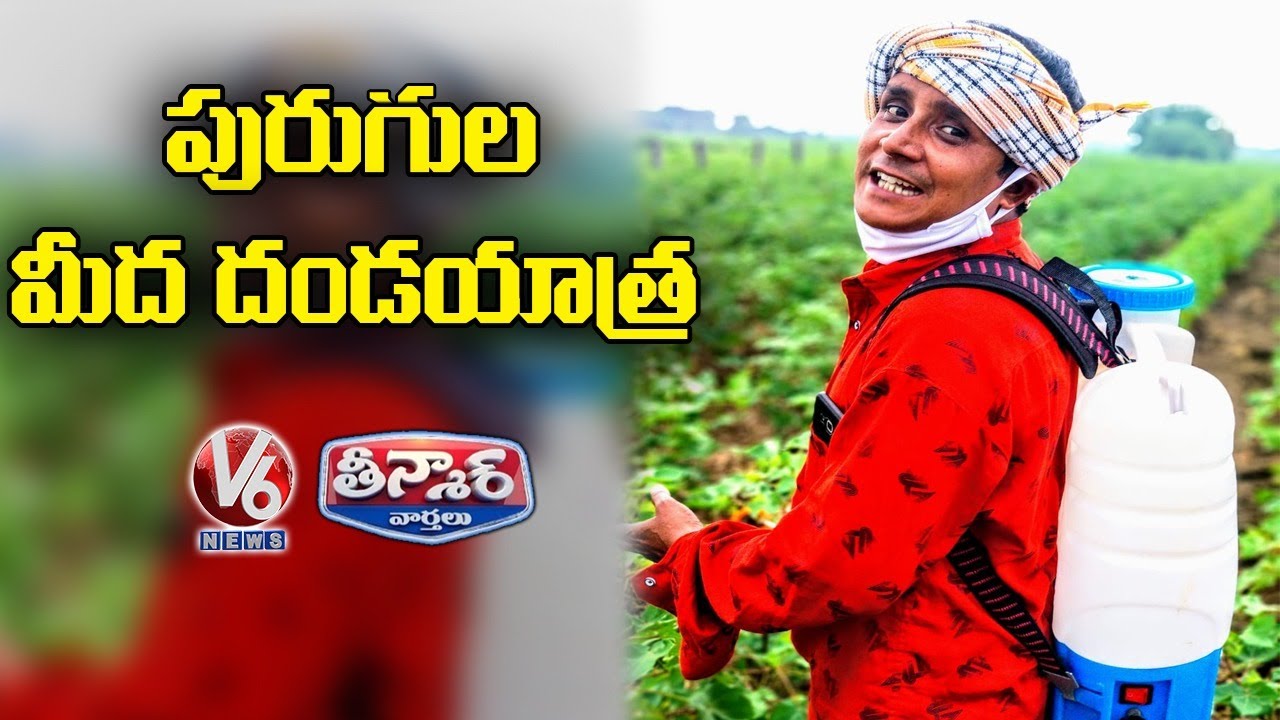 Teenmaar Sadanna Conversation With Radha Over Spraying Pesticides To Cotton Field