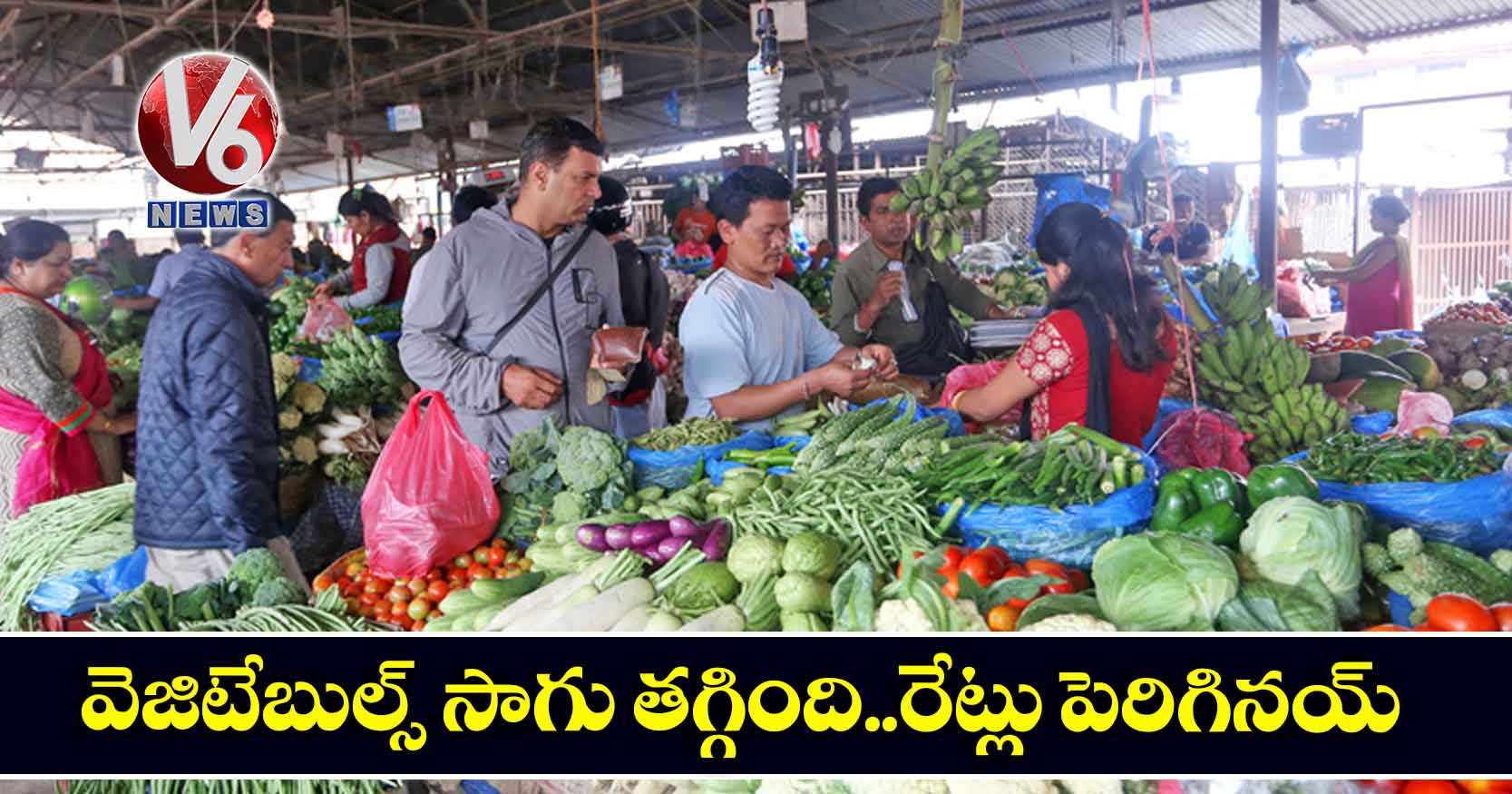 వెజిటేబుల్స్ సాగు తగ్గింది..రేట్లు పెరిగినయ్​