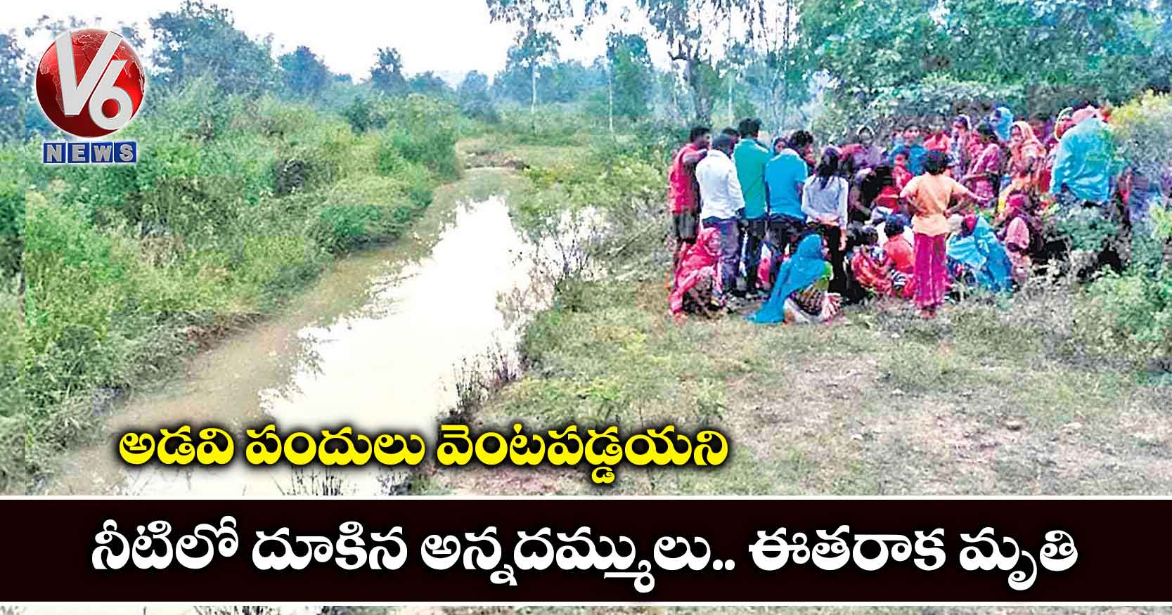 అడవి పందులు వెంటపడ్డయని నీటిలో దూకిన అన్నదమ్ములు.. ఈతరాక మృతి