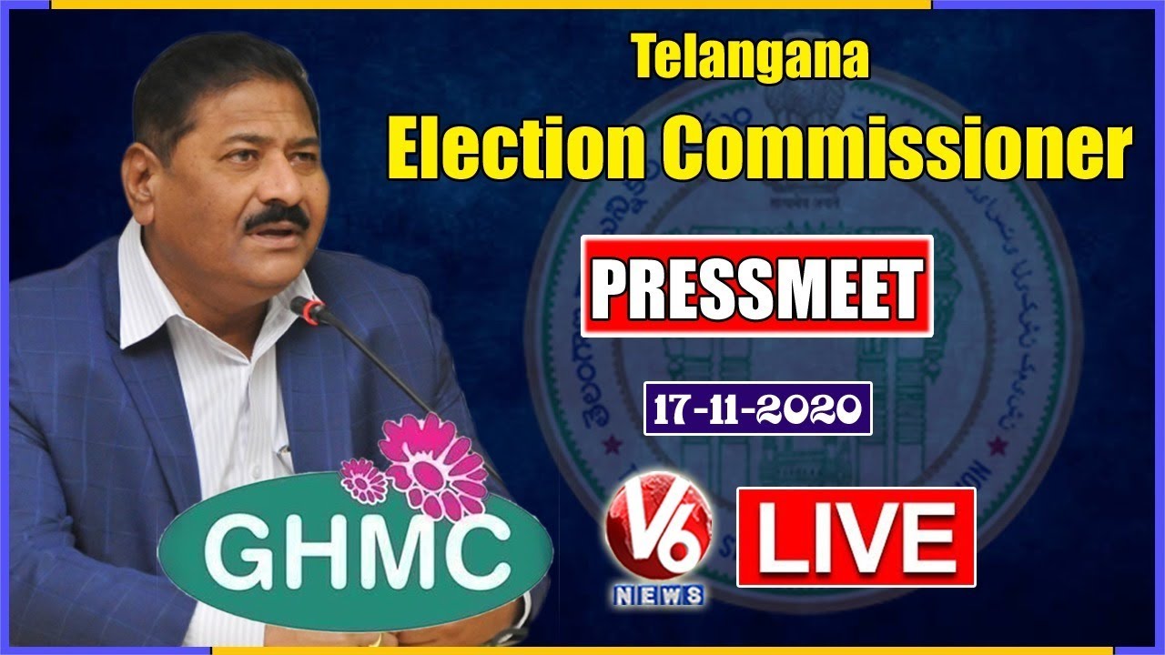 TS Election Commissioner Partha Sarathi Press Meet LIVE | GHMC Elections | V6 News
