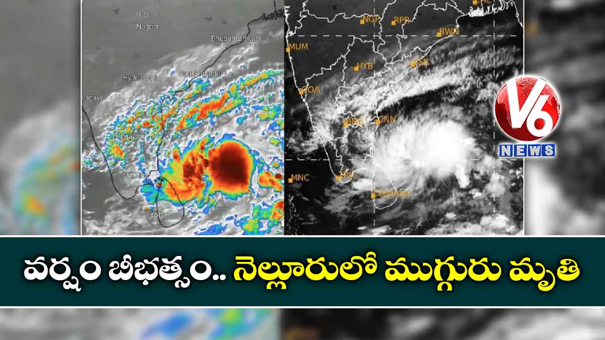వర్షం బీభత్సం.. నెల్లూరులో ముగ్గురు మృతి