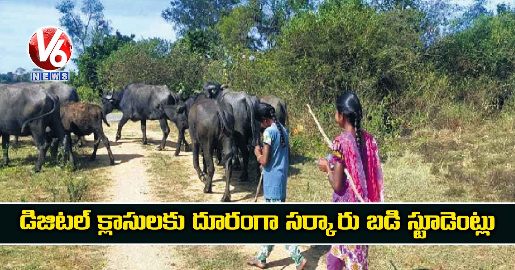 డిజిటల్ క్లాసులకు దూరంగా సర్కారు బడి స్టూడెంట్లు