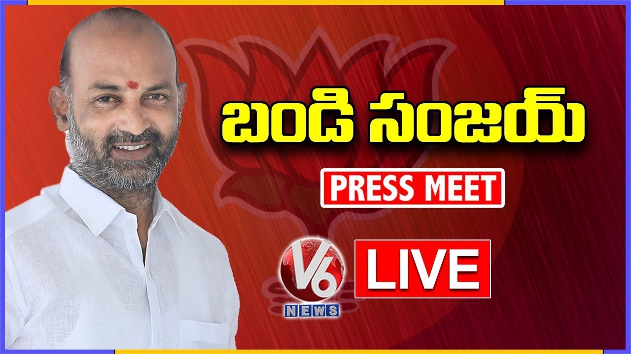 Telangana BJP Chief Bandi Sanjay Press Meet Live | GHMC Elections Winning | V6 News