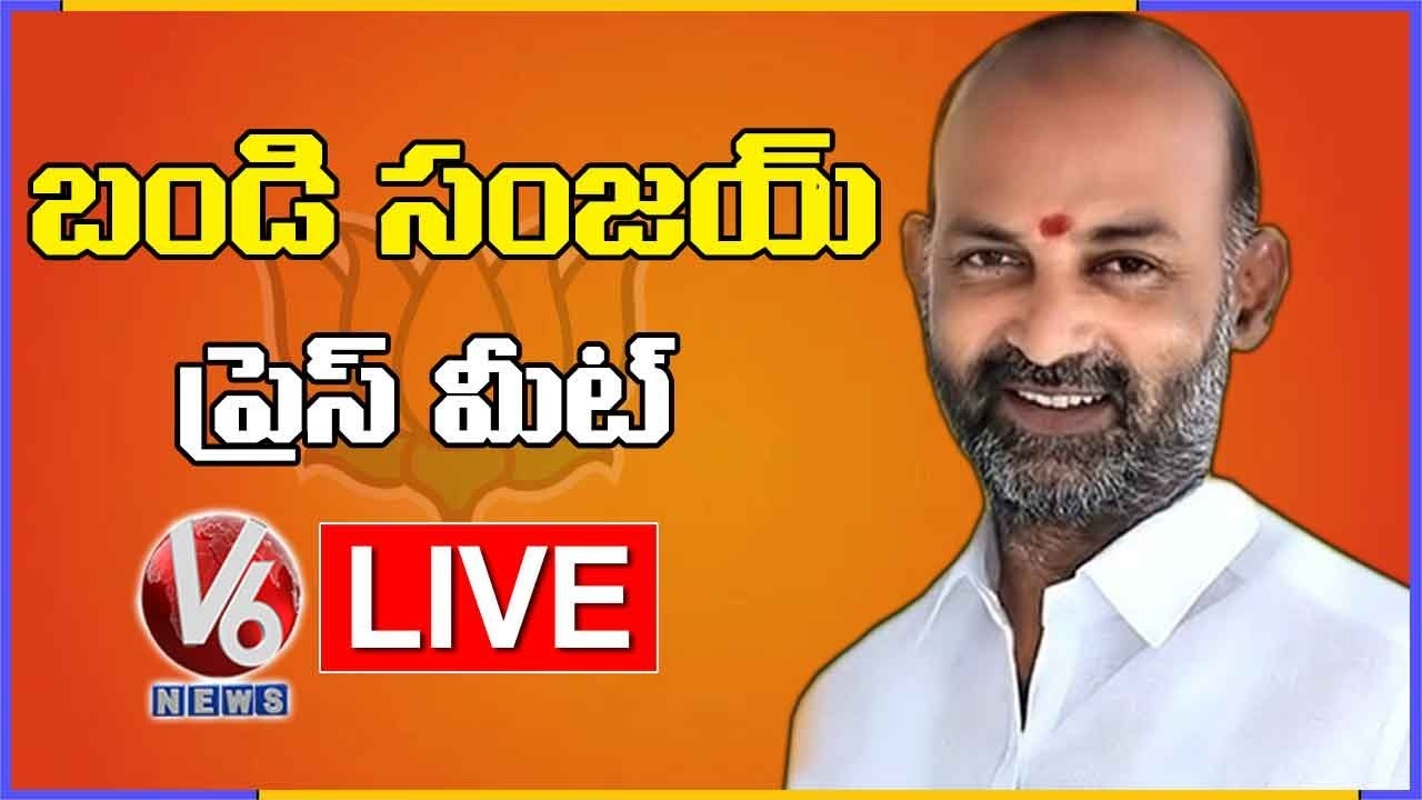 Bandi Sanjay Press Meet LIVE | GHMC Elections 2020 | V6 News