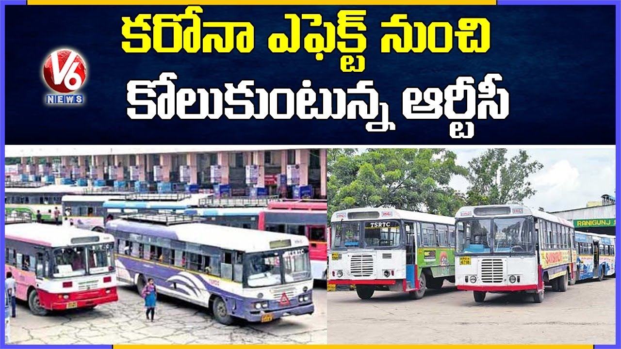 TSRTC Recovering From Corona Effect | V6 News
