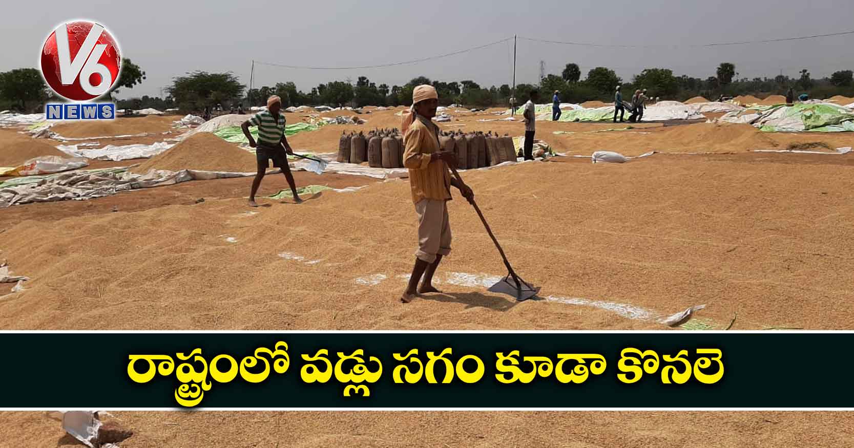 రాష్ట్రంలో వడ్లు సగం కూడా కొనలె