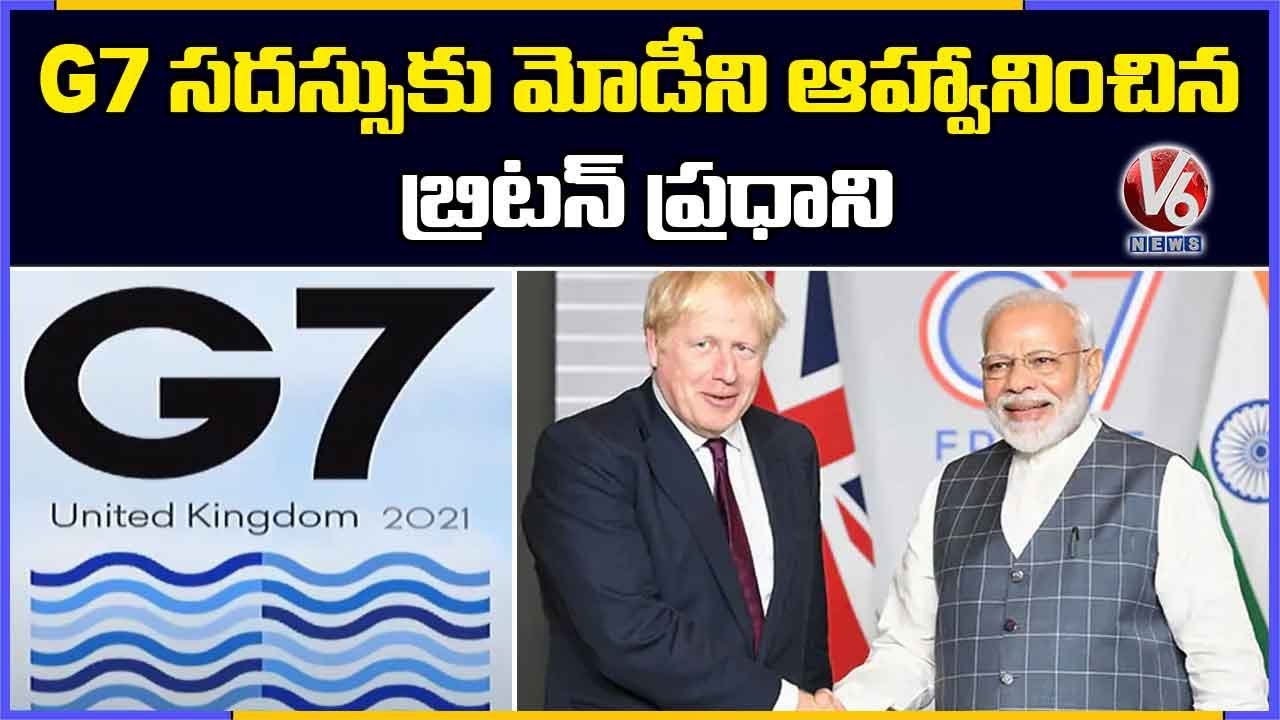 Britain PM Boris Johnson invites PM Narendra Modi To G7 Summit | V6 News