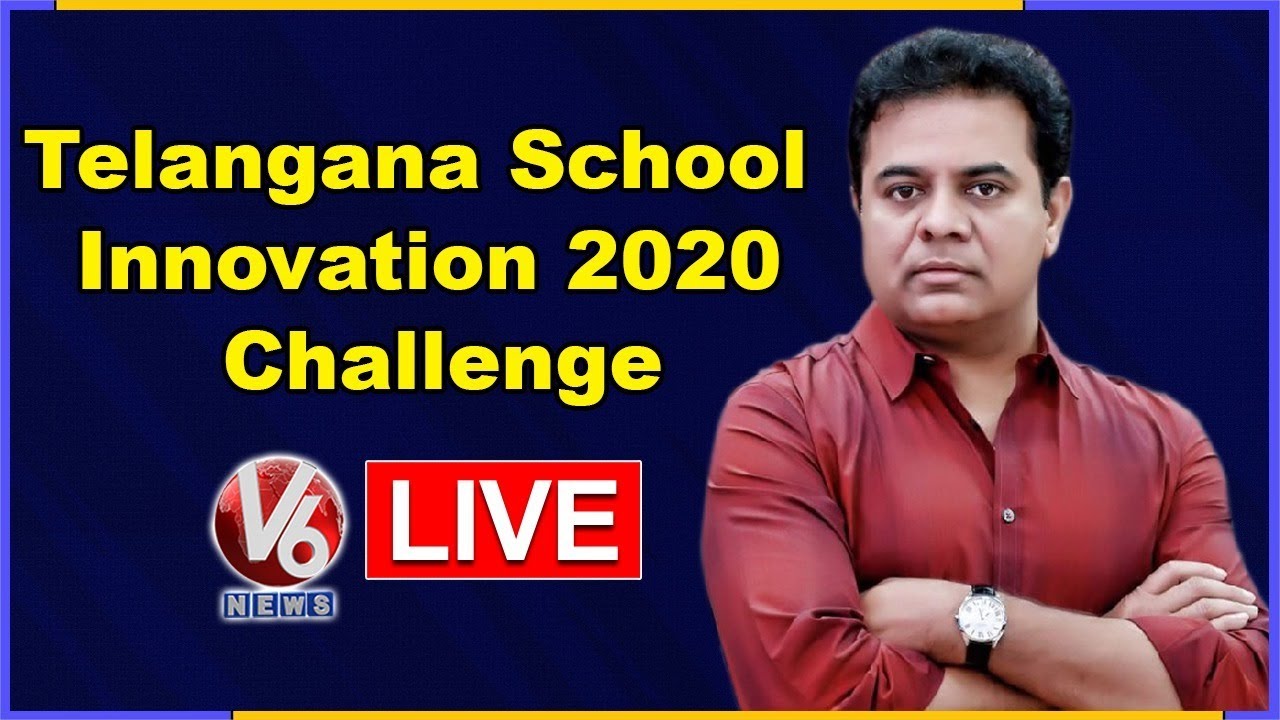Minister KTR LIVE | Telangana School Innovation Challenge 2020 | V6 News
