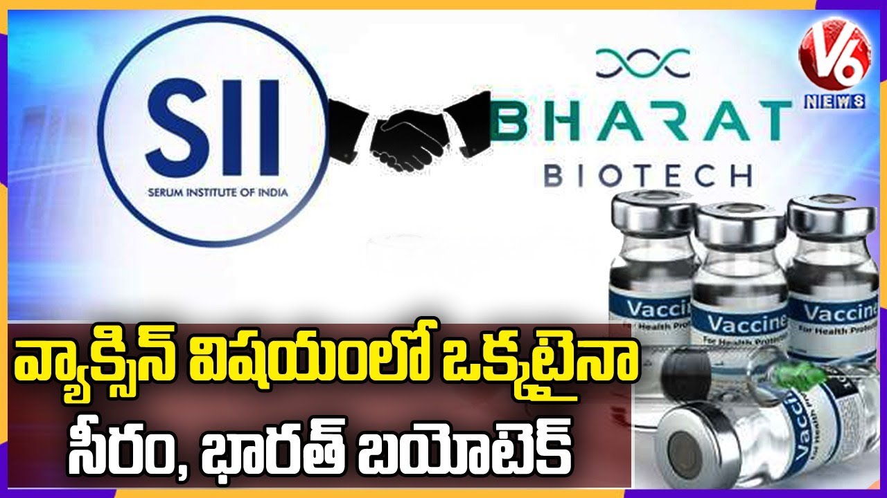 Serum, Bharat Biotech To Work Together For Covid Vaccines in India | V6 News