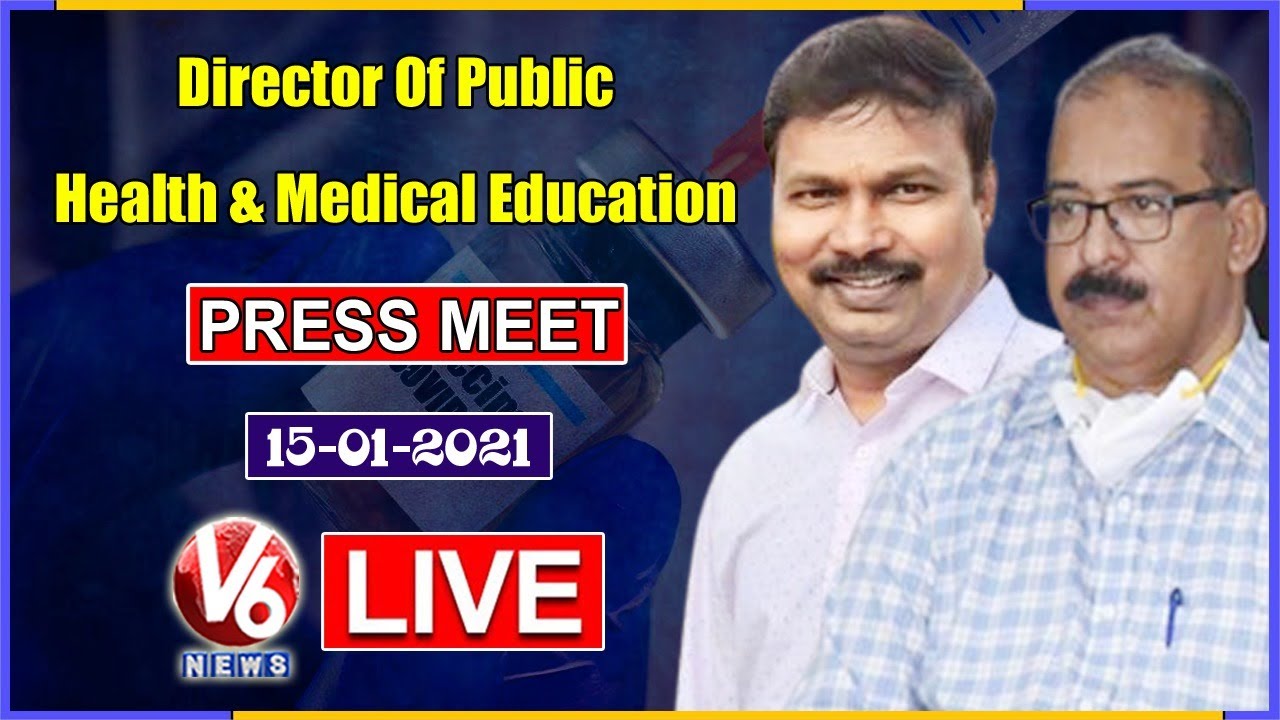 TS Director Of Public Health & Director of Medical Education Joint Press Meet LIVE | V6 News