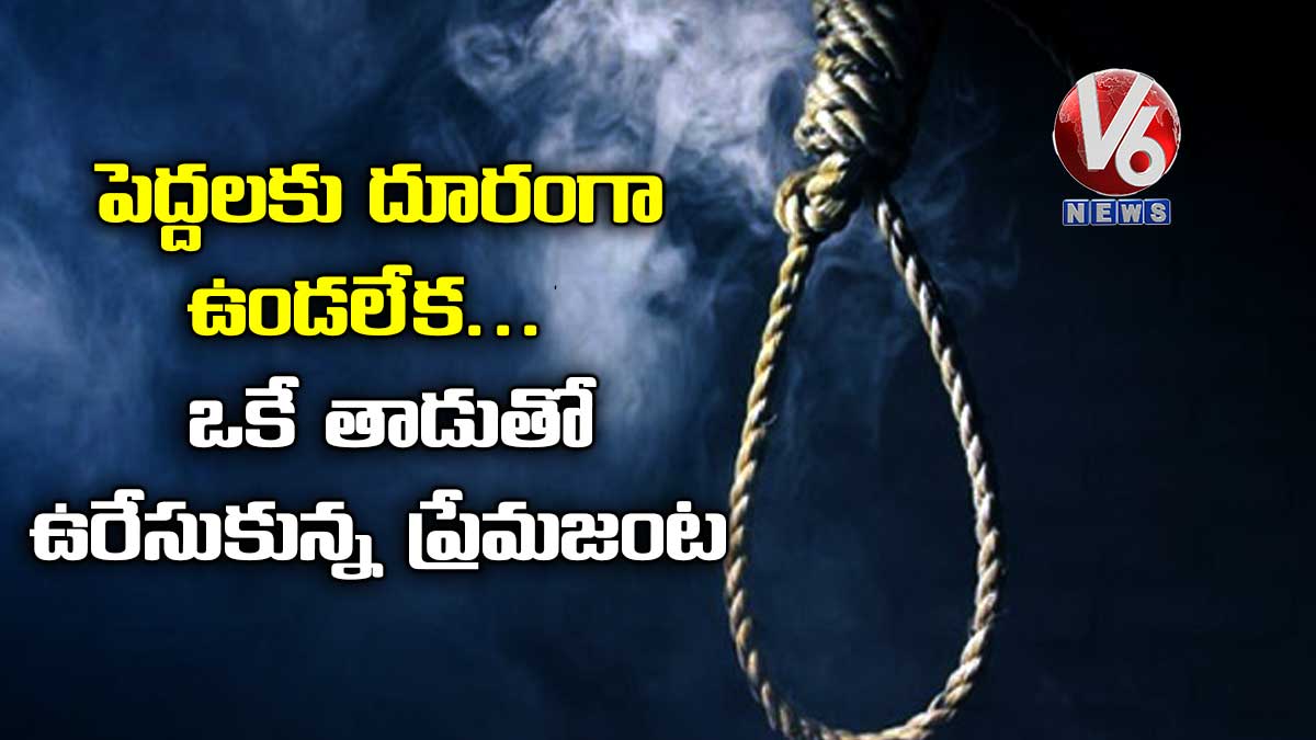 పెద్దలకు దూరంగా ఉండలేక… ఒకే తాడుతో ఉరేసుకున్న ప్రేమజంట