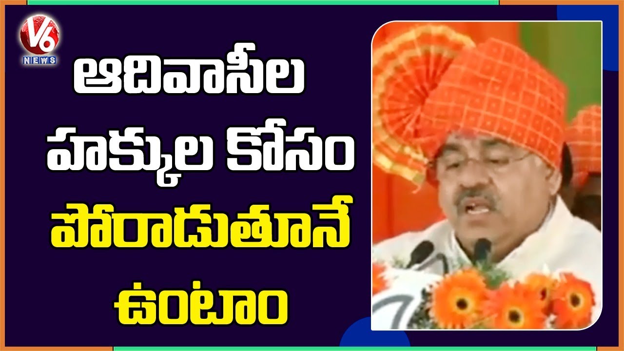 BJP Leader Tarun chugh Fires On CM KCR | Chhatrapati Shivaji Sankalp Sabha | Kagaznagar | V6 News