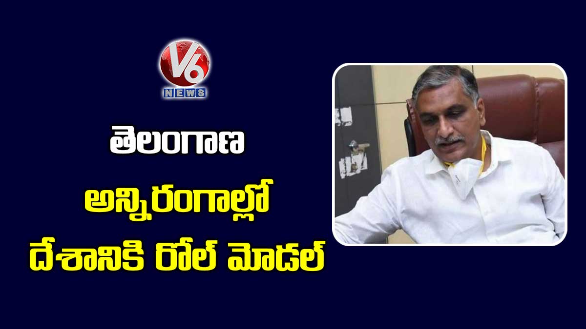 తెలంగాణ అన్నిరంగాల్లో దేశానికి రోల్ మోడల్ 