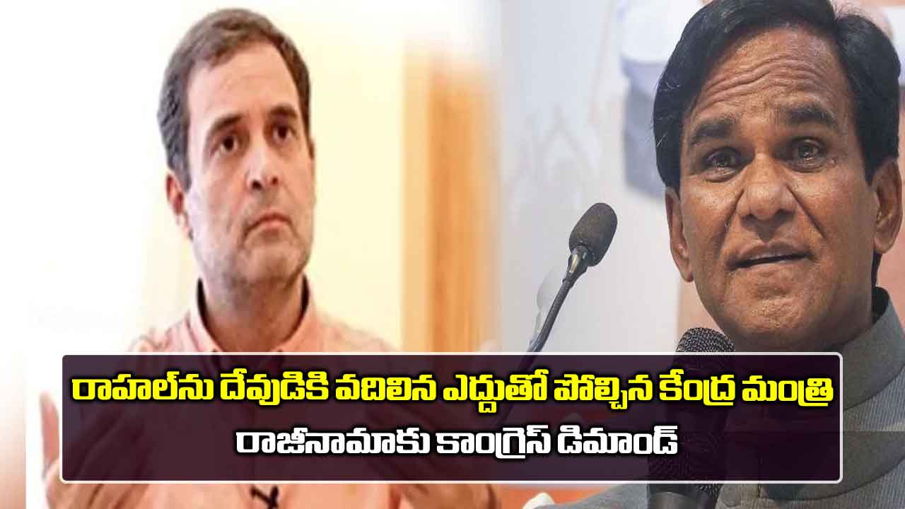 రాహల్ను దేవుడికి వదిలిన ఎద్దుతో పోల్చిన కేంద్ర మంత్రి