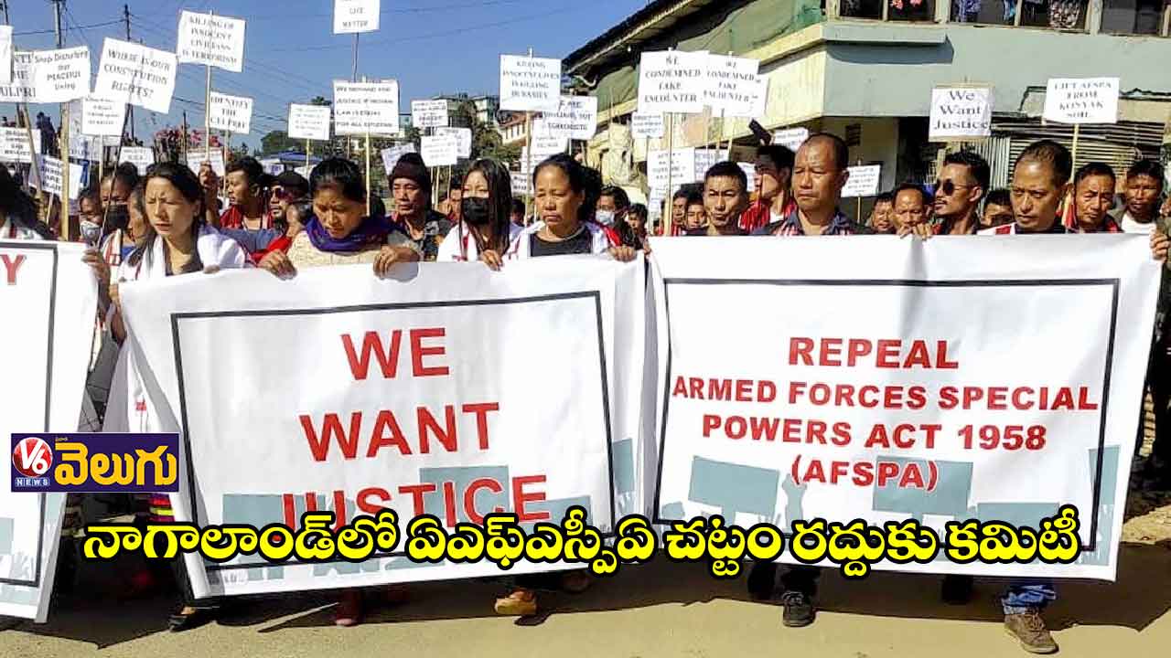 నాగాలాండ్‌‌లో ఏఎఫ్‌‌ఎస్పీఏ చట్టం రద్దుకు కమిటీ