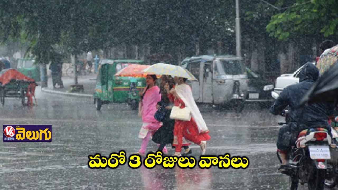 తెలంగాణలో మరో 3 రోజులు వానలు
