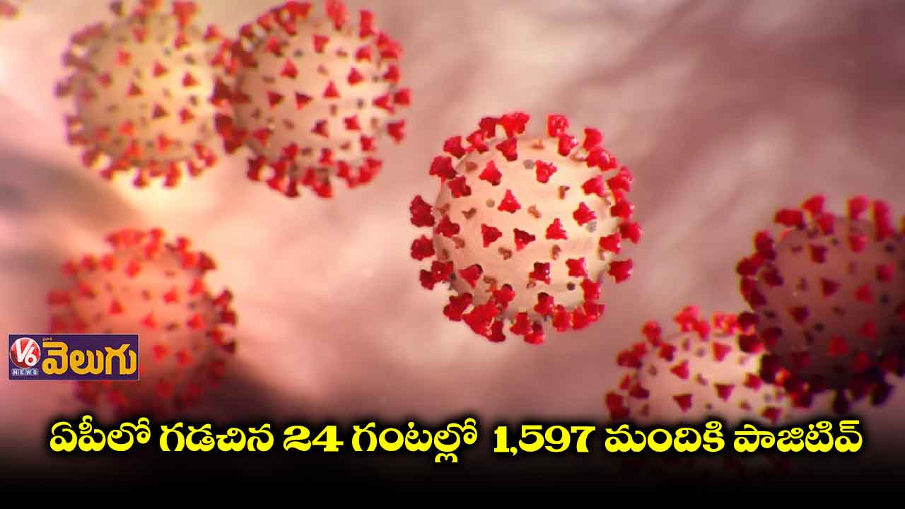 ఏపీలో గడచిన 24 గంటల్లో 1,597 మందికి పాజిటివ్