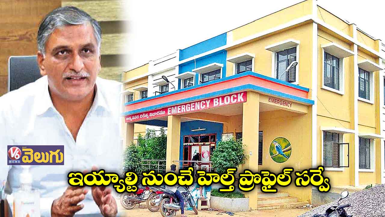 హెల్త్ ప్రొఫైల్ సర్వే.. పైలట్ ప్రాజెక్టుగా ములుగు, సిరిసిల్ల జిల్లాల్లో షురూ