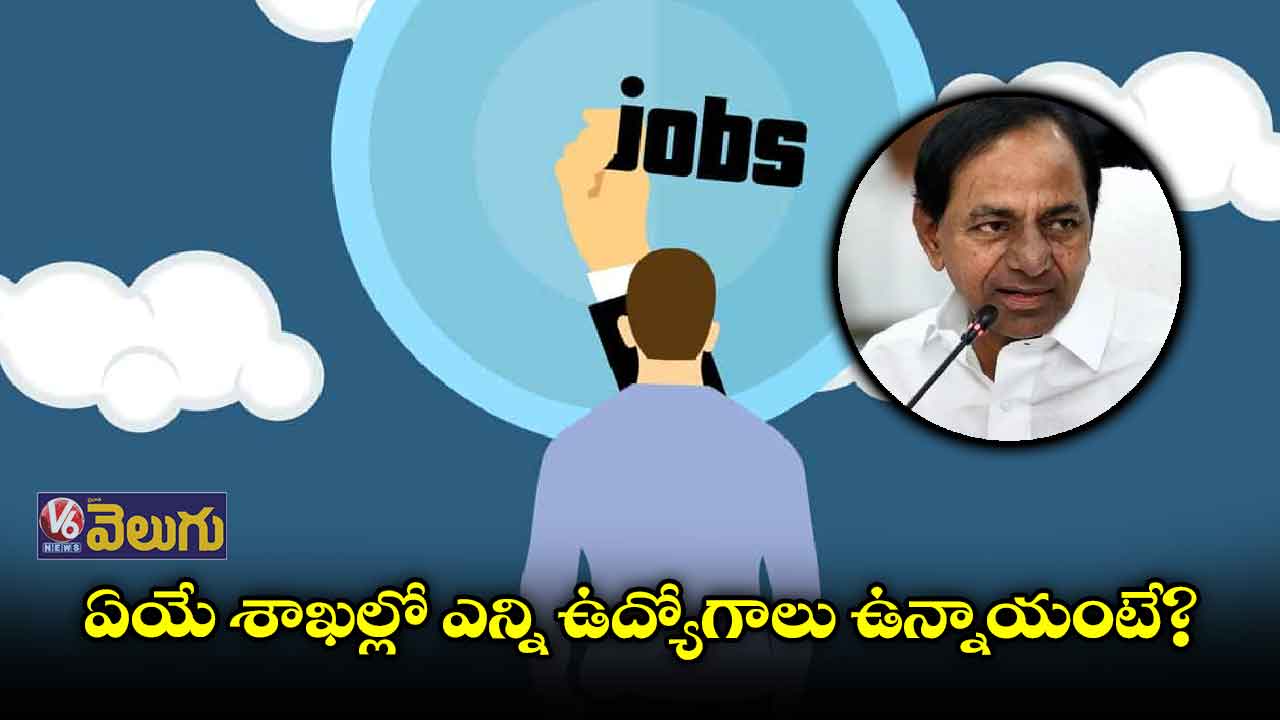 రాష్ట్రంలో ఉద్యోగాల ఖాళీలు.. శాఖలు, జిల్లాల వారీగా