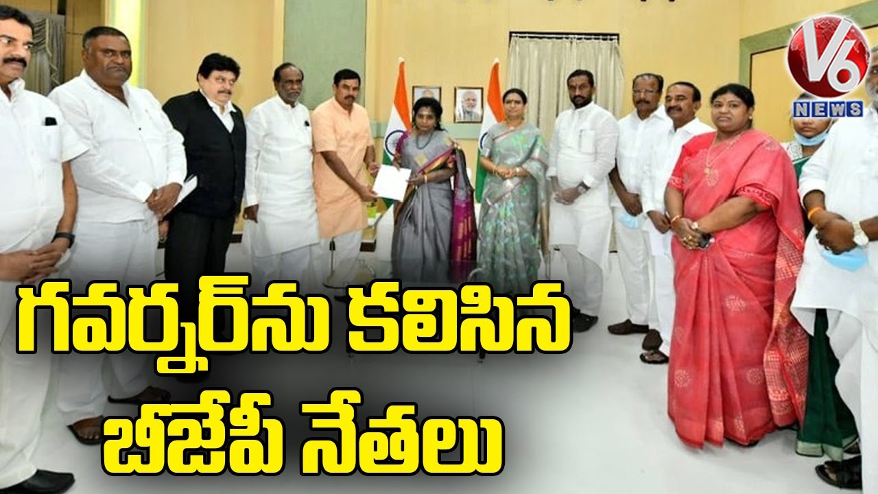 గవర్నర్‌ను కలిసిన బీజేపీ నేతలు