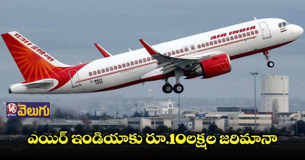 ఎయిర్ ఇండియాకు రూ.10లక్షల జరిమానా