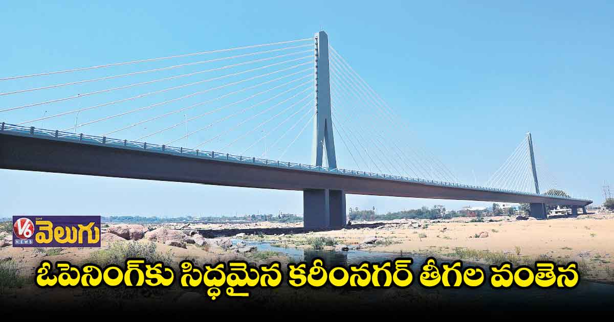 ఓపెనింగ్కు సిద్ధమైన కరీంనగర్ తీగల వంతెన