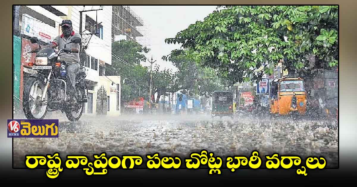 రాష్ట్రంలో పలు చోట్ల దంచికొడుతున్న వానలు