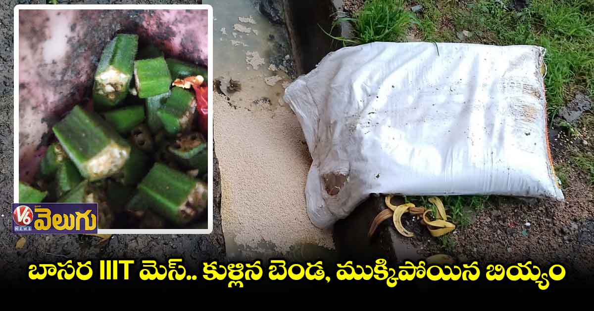 బాసర ట్రిపుల్ ఐటీ కిచెన్ పరిస్థితి ఇది
