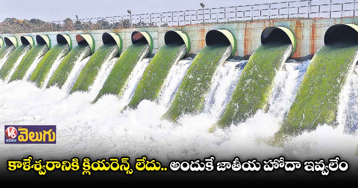కాళేశ్వరానికి జాతీయ హోదా ఇవ్వలేం : బీజేపీ