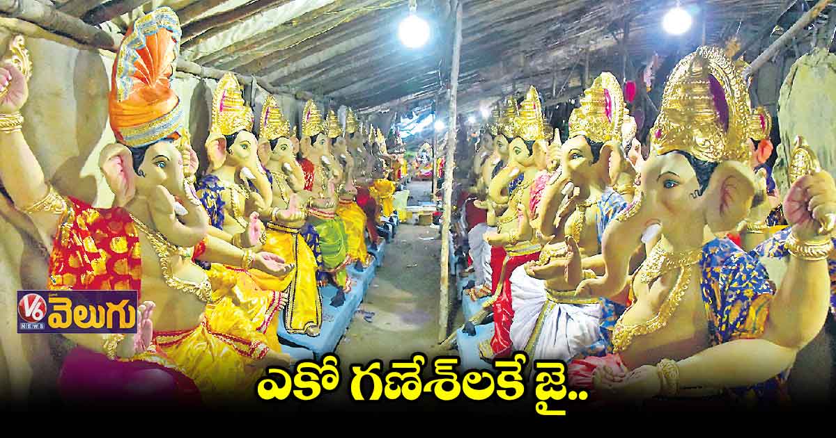 సిటీలో ఏటా పెరుగుతున్న మట్టి గణపతులు