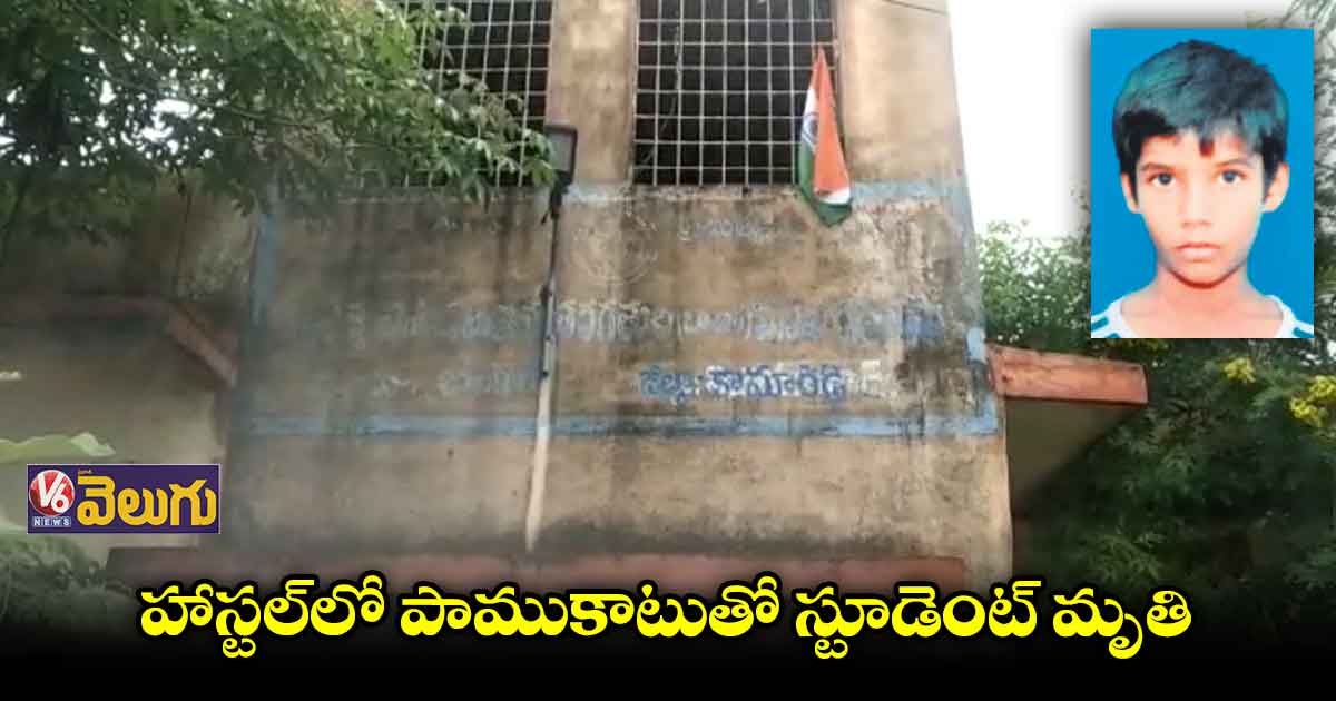 హాస్టల్లో పాముకాటుతో స్టూడెంట్ మృతి