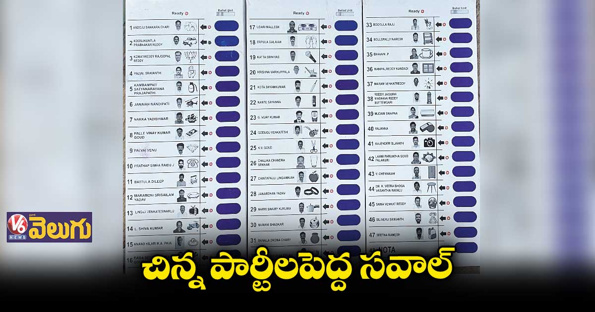 మునుగోడు బరిలో 47 మంది క్యాండిడేట్స్