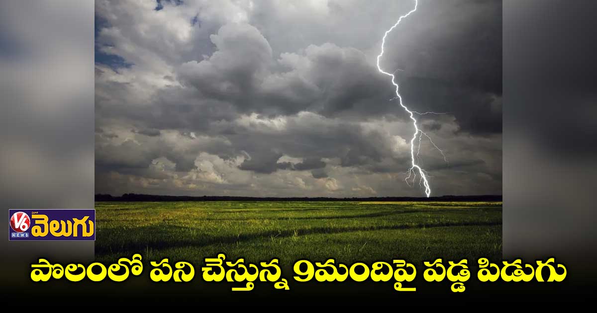 ఆదిలాబాద్ జిల్లాలో 9మందిపై పడ్డ పిడుగు