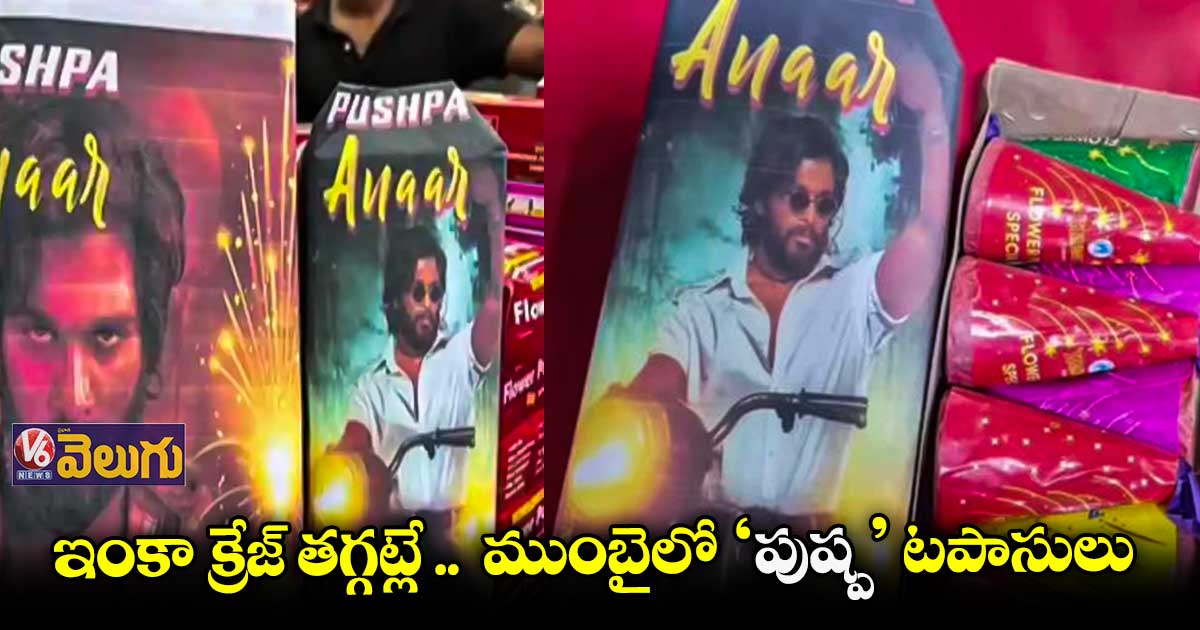 ముంబైలో పుష్ప అనార్ పేరిట టపాసులు