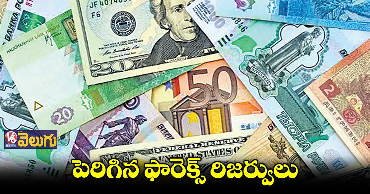 దేశ ఫారెక్స్​ రిజర్వులు పెరిగినయ్