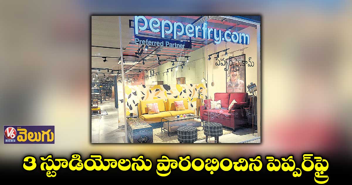 హైదరాబాద్ లో 3 స్టూడియోలను ప్రారంభించిన పెప్పర్ఫ్రై