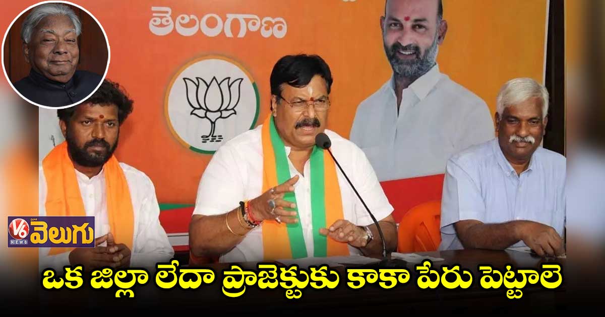 ఒక జిల్లా లేదా ప్రాజెక్టుకు కాకా పేరు పెట్టాలె : సుధాకర్ రెడ్డి