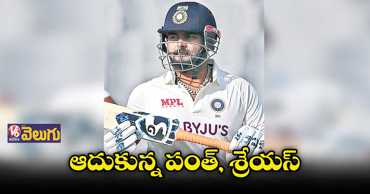 ఆదుకున్న పంత్, శ్రేయస్