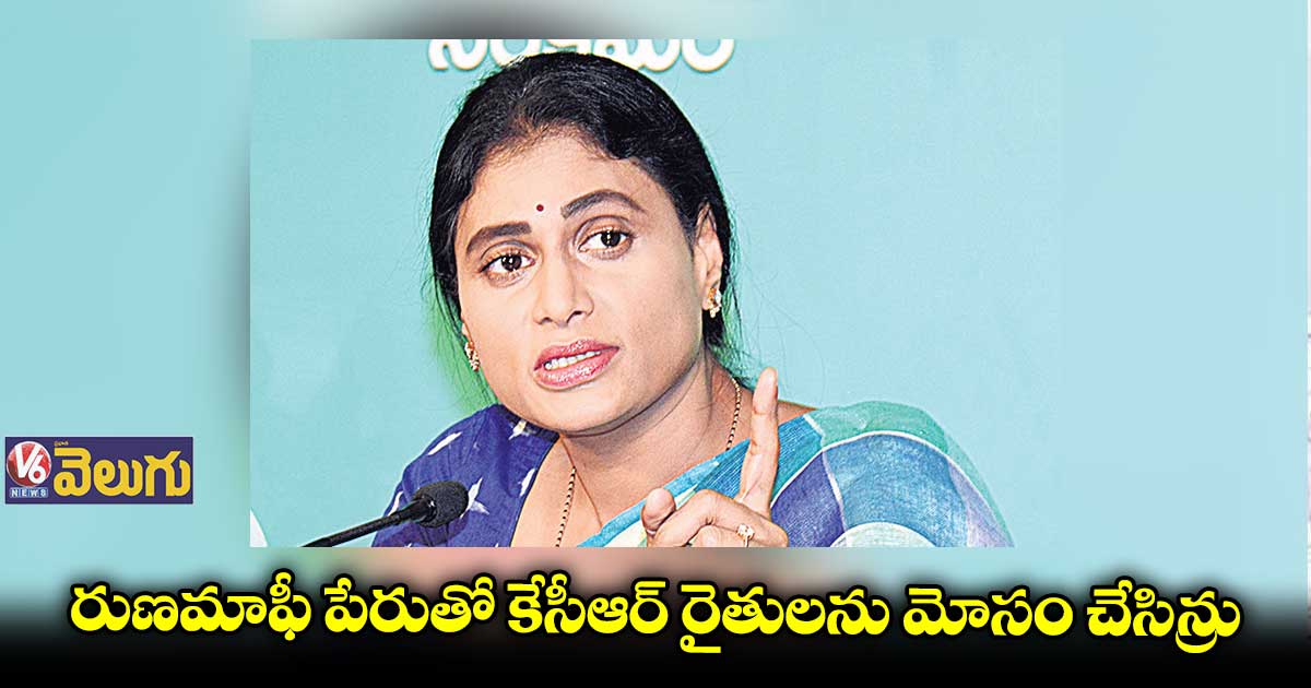 కేసీఆర్ అంటే..కన్నీళ్లు, చావులు:షర్మిల