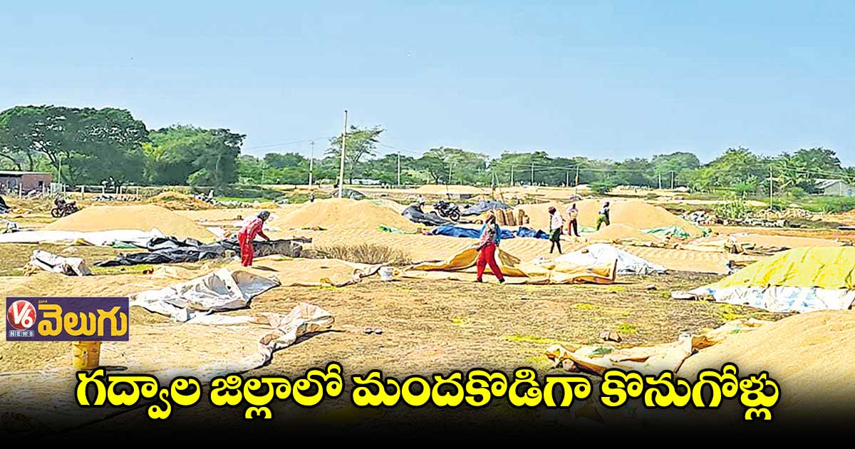 అధికారుల నిర్లక్ష్యంతో మందకొడిగా వడ్ల కొనుగోళ్లు