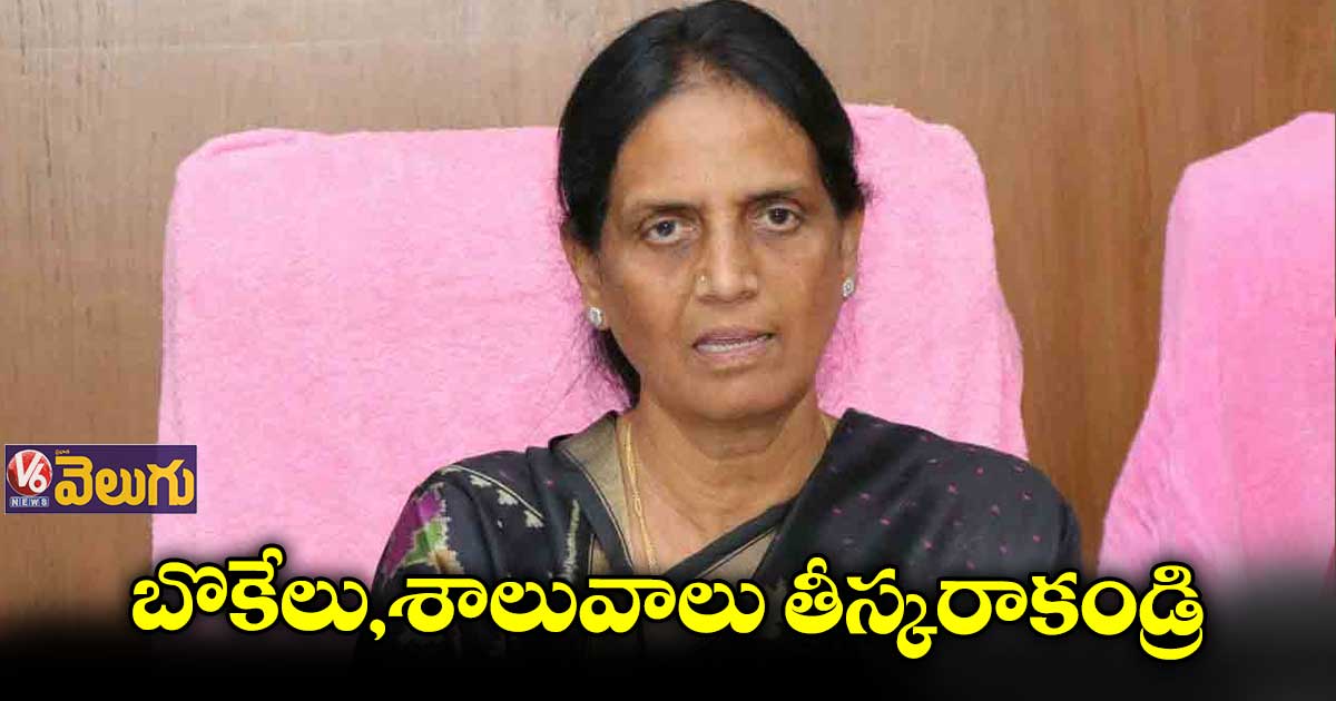 బొకే, శాలువాలు వద్దు.. బ్యాగులు,పెన్నులు పట్కరండ్రి : సబిత  