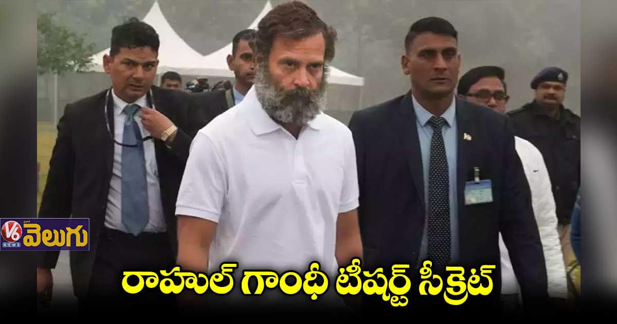 రాహుల్ గాంధీ టీషర్ట్ సీక్రెట్ ఇదేనట..