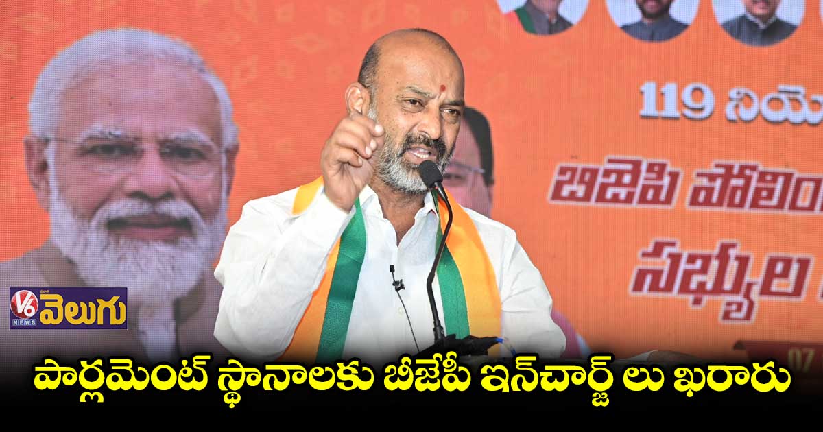 17 పార్లమెంట్ స్థానాలకు బీజేపీ ఇన్ చార్జ్ ల  నియామకం