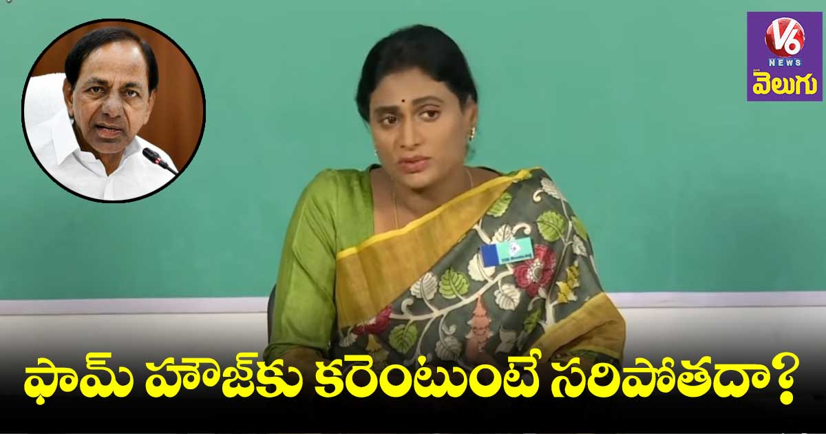 రైతు ఆత్మహత్యలపై పచ్చి అబద్ధాలు చెప్తుండు : షర్మిల